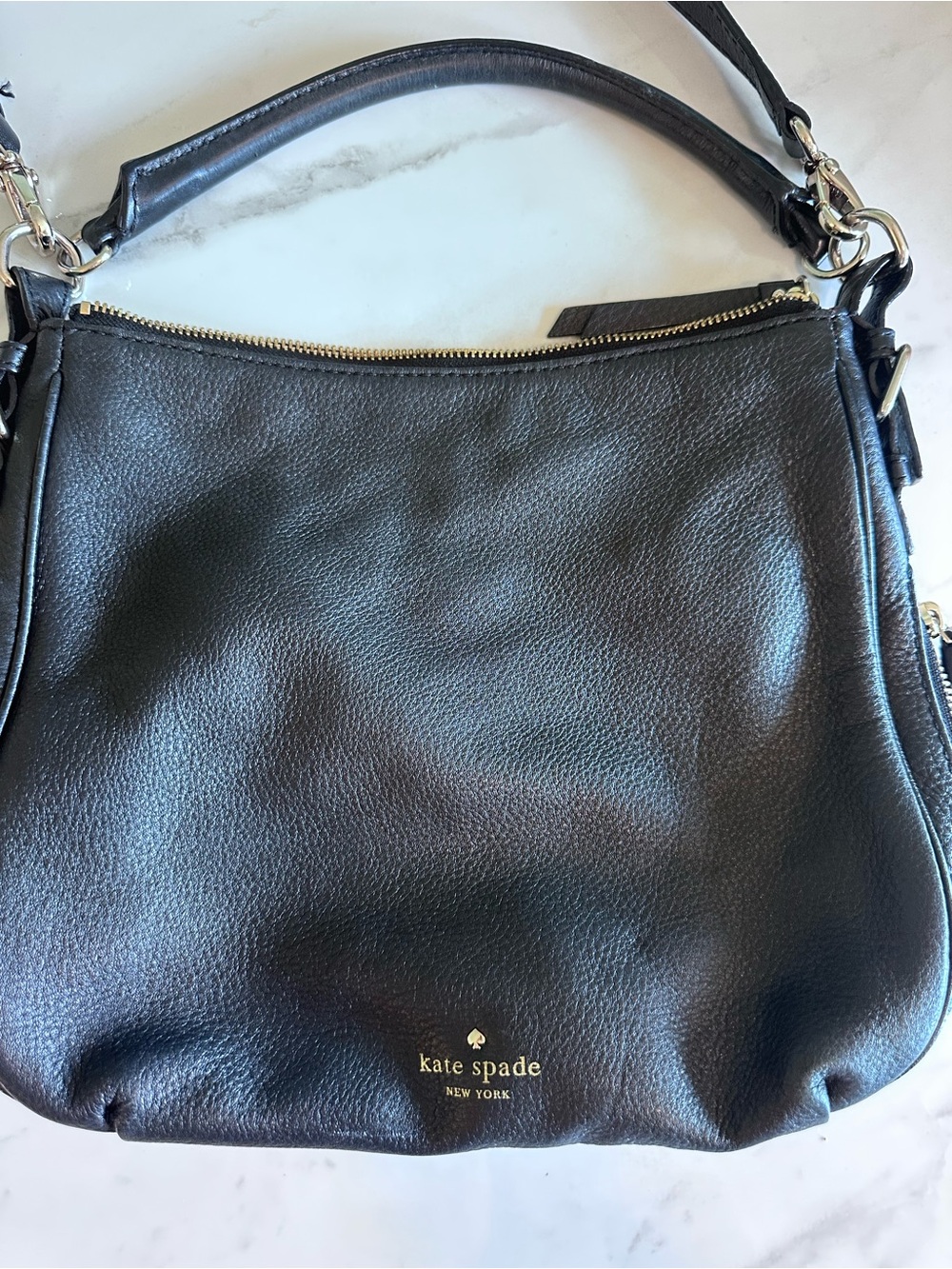 kate spade Black Pebbled Leather Shoulder Bag - Picture 2 of 4